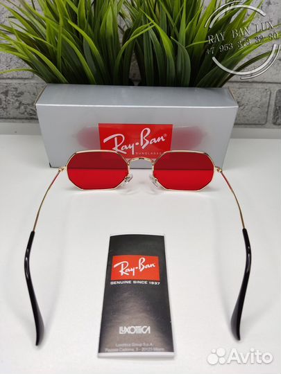 Ray Ban Octagonal Красный