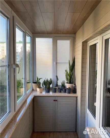 Деревянное остекление балконов