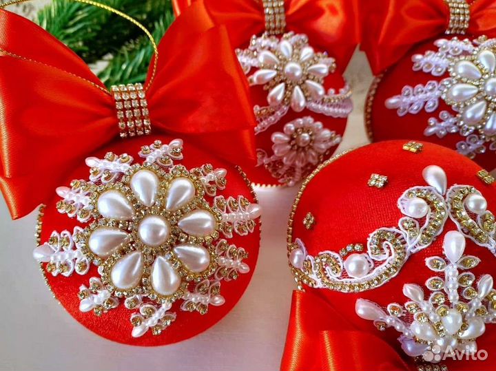 Ёлочные украшения игрушки шары для ёлки