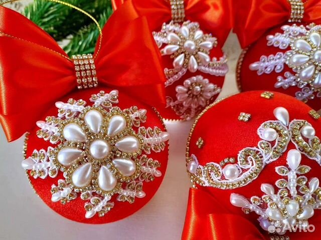 Ёлочные украшения игрушки шары для ёлки