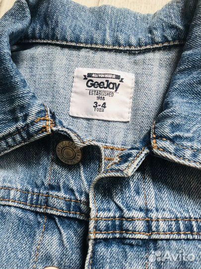 Джинсовая куртка для мальчика, размер 3-4 года