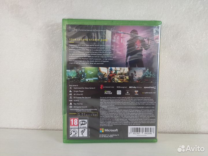 Cyberpunk 2077 Xbox Series X (новый) диск