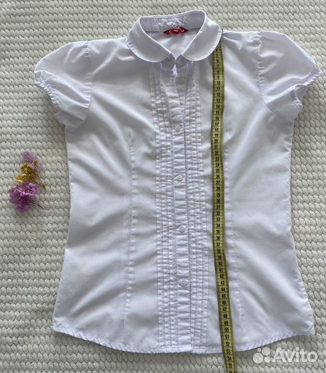 Блузка школьная белая 140
