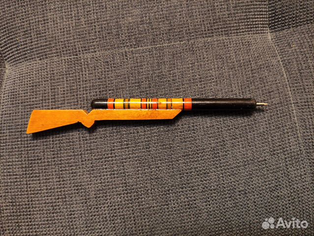 Ручка шариковая деревянная Ружье. (СССР)