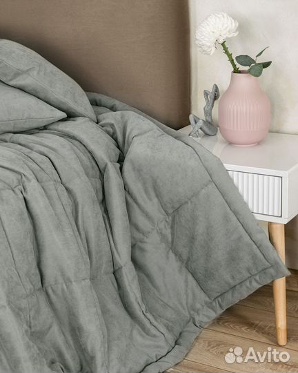 Покрывало эдем серо-бежевый новое плед