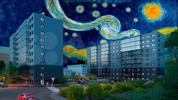 2-к. квартира, 57,2 м², 6/10 эт.