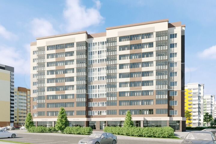 2-к. квартира, 67,5 м², 3/10 эт.