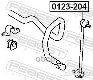 0123-204 тяга стабилизатора переднего Chery Ti