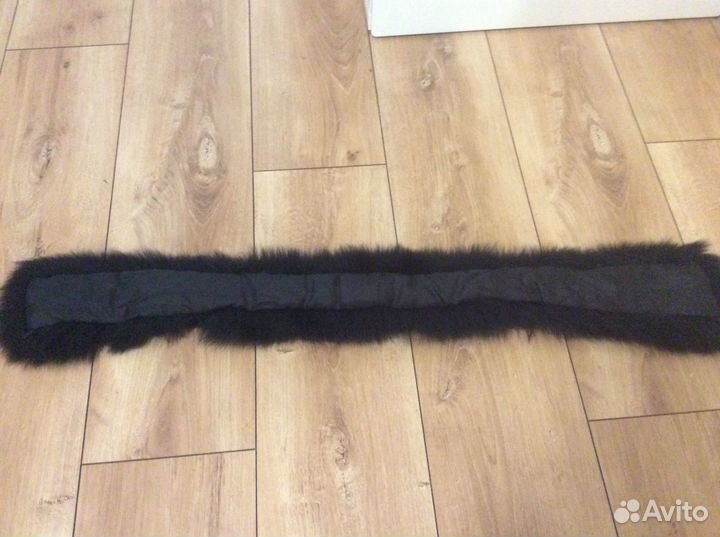 Натуральная опушка для капюшона 84 см