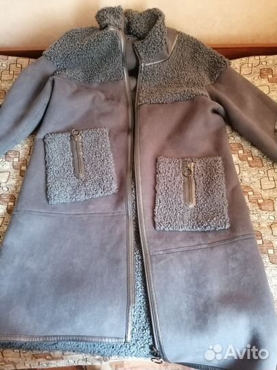 Дубленка искусственная женская длинная