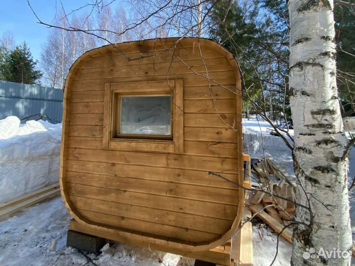 Баня-бочка квадро с доставкой