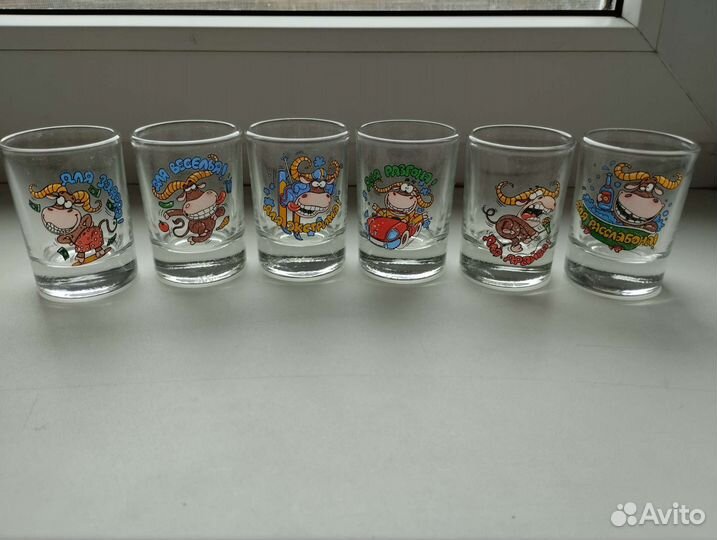 Новый Набор стопок для водки 6шт