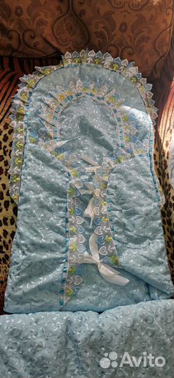 Конверт одеяло на выписку весна
