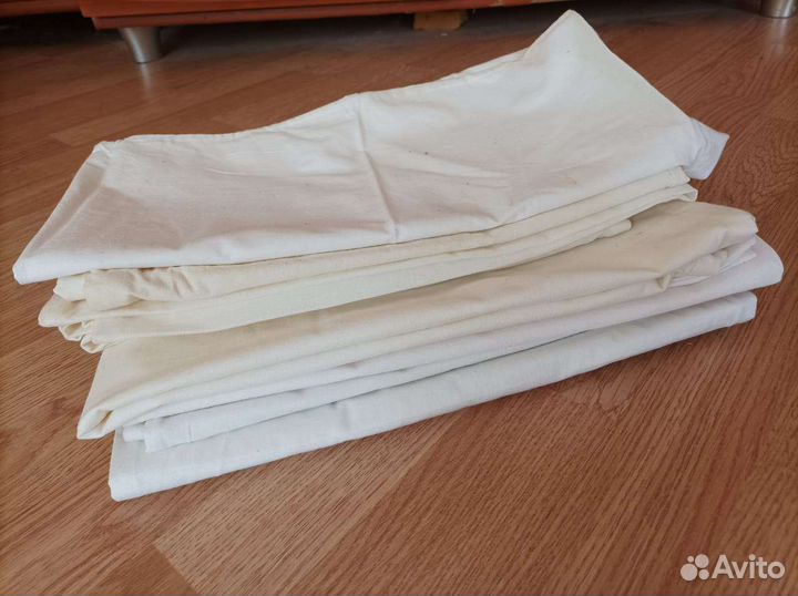Льняные простыни, скатерть, отрезы СССР