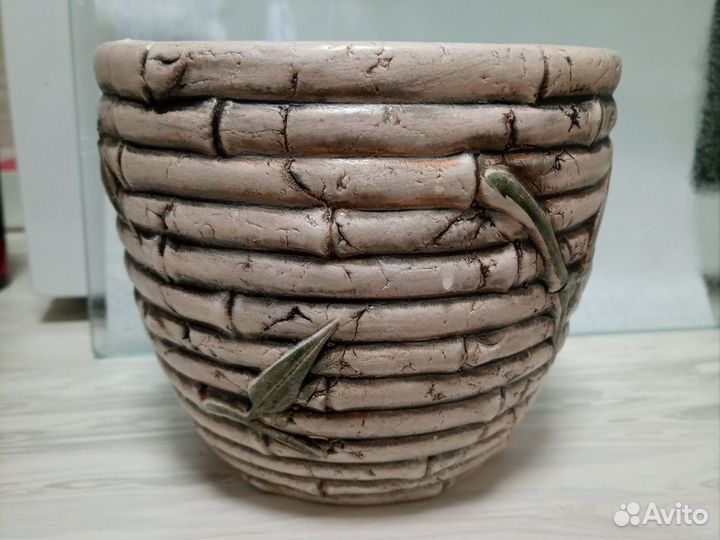 Кашпо керамическое Бамбук, 1.7 л