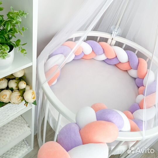 Бортик косичка в наличии