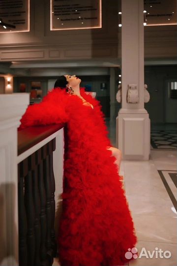 Стильная накидка-шубка на фотосессию