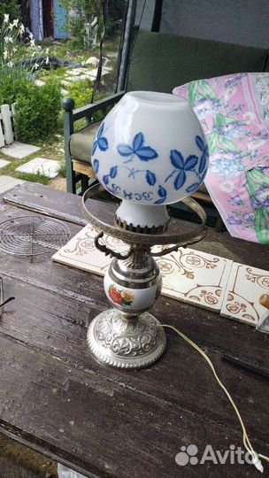 Настольная лампа под керосинку СССР