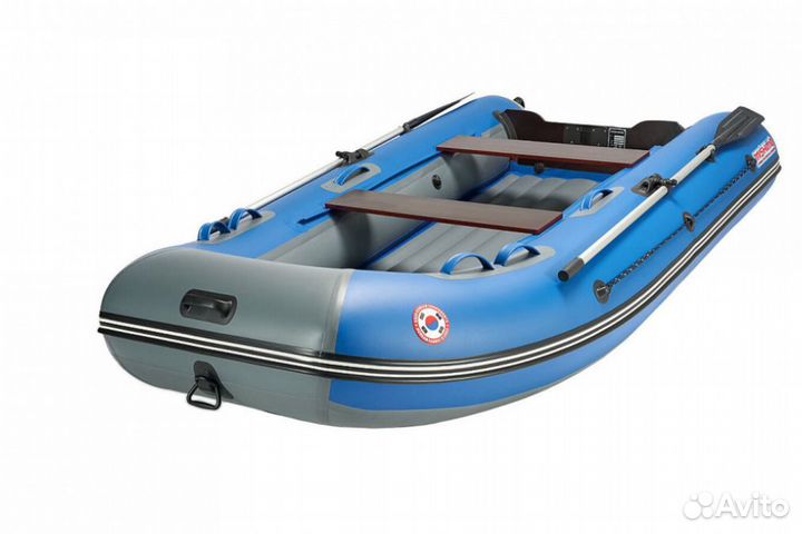 Лодка mishimo lite 360-синий/серый