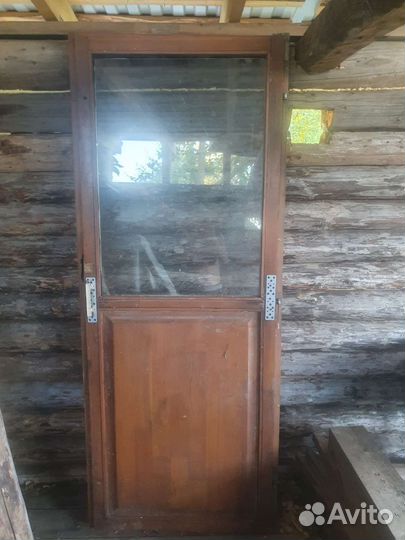 Дверной блок. Остекление двойной стеклопакет