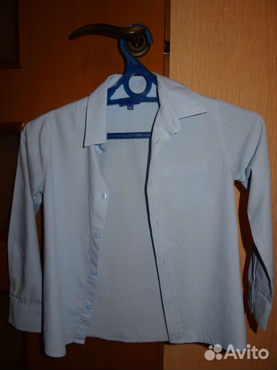 Рубашка голубая для мальчика