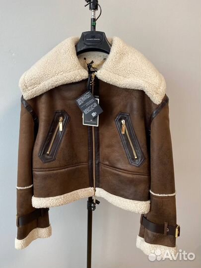 Elisabetta franchi куртка из искусственной овчины