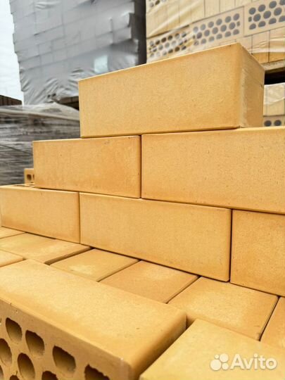 Кирпич облицовочный Солома гладкая 1,4 нф