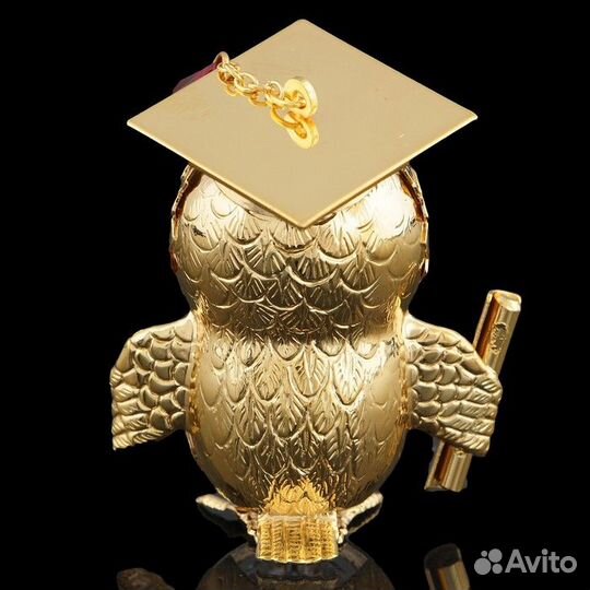 Сувенир 'Сова', 4,5x3,5x5,5 см, с кристаллами