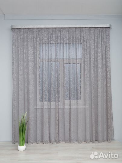 Готовый тюль Да Винчи сетка мрамор