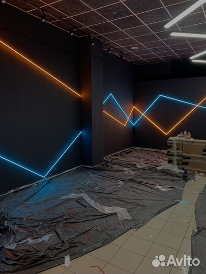 Декоративное освещение, гибкий неон обрамление