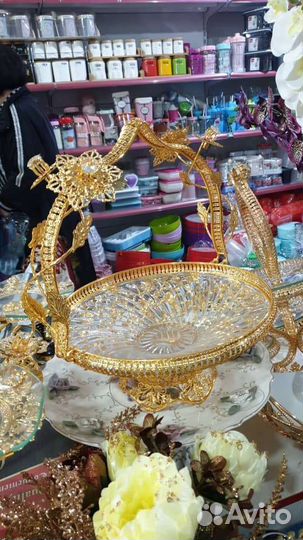 Ваза хрустальная