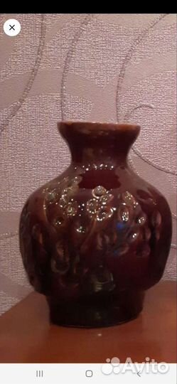 Ваза цветное стекло СССР