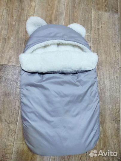 Конверт кокон на выписку, зимний