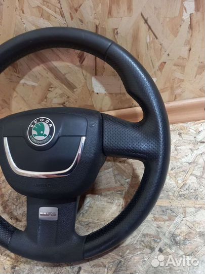 Руль С подушкой Шкода Октавия А5 RS рестайлинг