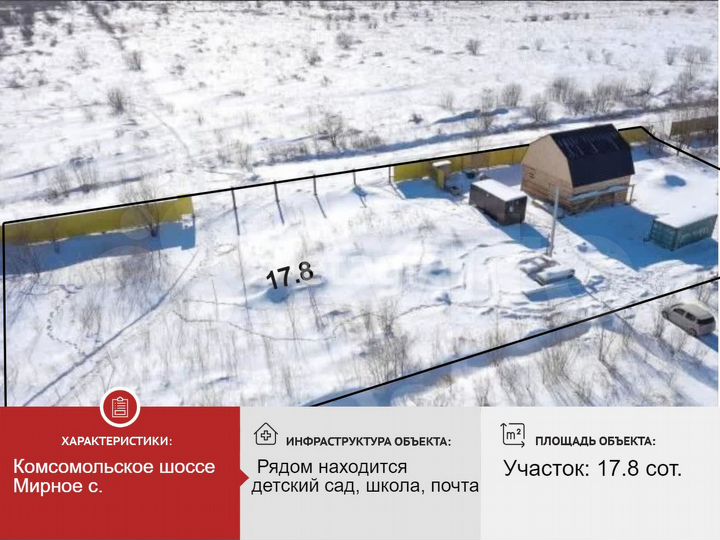 Участок 17,8 сот. (СНТ, ДНП)