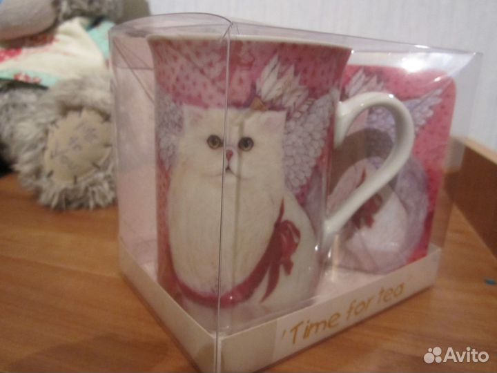 Набор чайный: кружка с подставкой