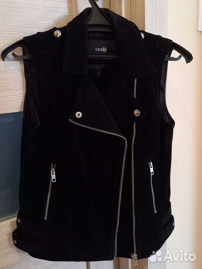 Жилет, косуха из натуральной замши xs/s