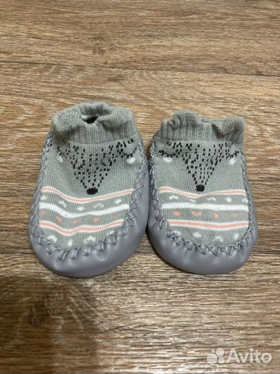 Пинетки, тапочки-носочки с подошвой 11,5 см