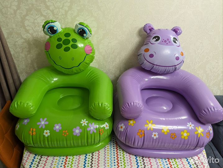 Надувное кресло для детей intex