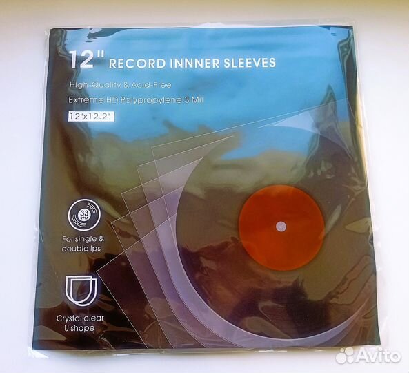 Пакеты для пластинок 12'' 10'' 7'' антистатические