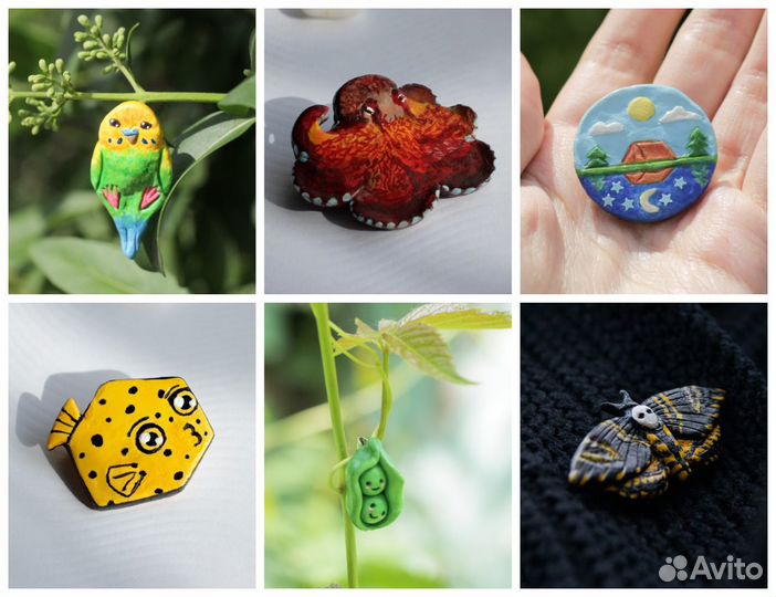Брошки ручной работы
