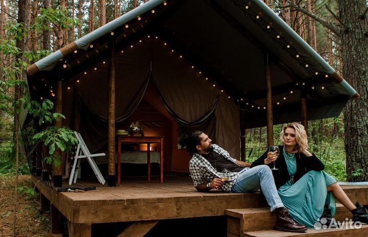 Сафари-тент для глэмпинга, экодом, палатка