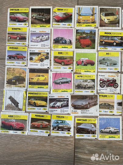 Вкладыши от жвачки турбо