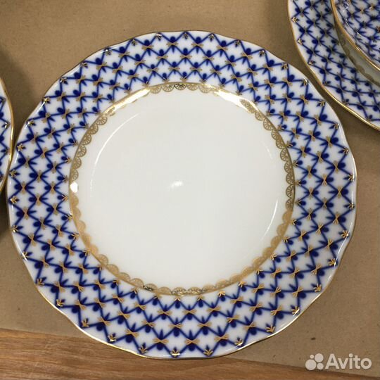 Кофейный сервиз кобальтовая сетка ифз(лфз)