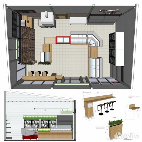 Проект магазина с 3D дизайном в скейтчап
