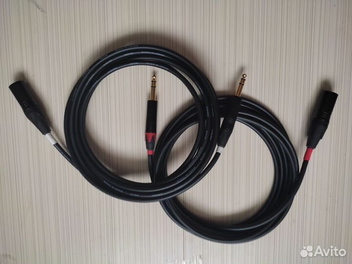 Балансные мониторные Jack TRS-XLR Canare (Japan)