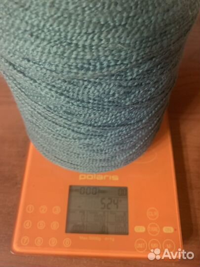 Пряжа Loro Piana хлопок зеленая