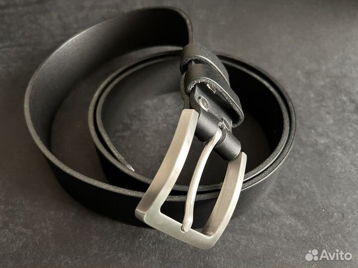 Ремень из итальянской кожи ручной работы