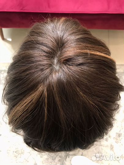 Парик на шёлке из славянских волос