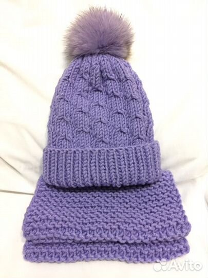 Детская шапка и снуд